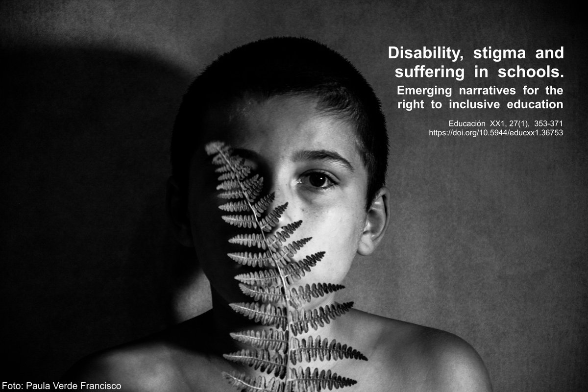 Disability, stigma and suffering in schools. Emerging narratives for the right to inclusive education
A paper published in <a href="/EducacionXX1/">Educación XX1</a> 
revistas.uned.es/index.php/educ… <a href="/EduSaudades/">Eduardo Vila</a>