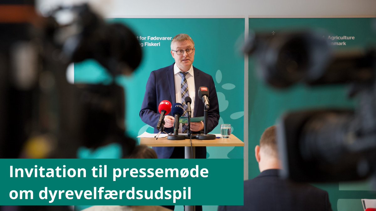 Minister for fødevarer, landbrug og fiskeri Jacob Jensen (V) holder onsdag kl. 12.00 pressemøde, hvor han præsenterer regeringens samlede udspil til en aftale, der skal løfte dyrevelfærden. #dkpol #dyrevelfærd

Læs mere om tilmelding her 👇
fvm.dk/nyheder/nyhed/…