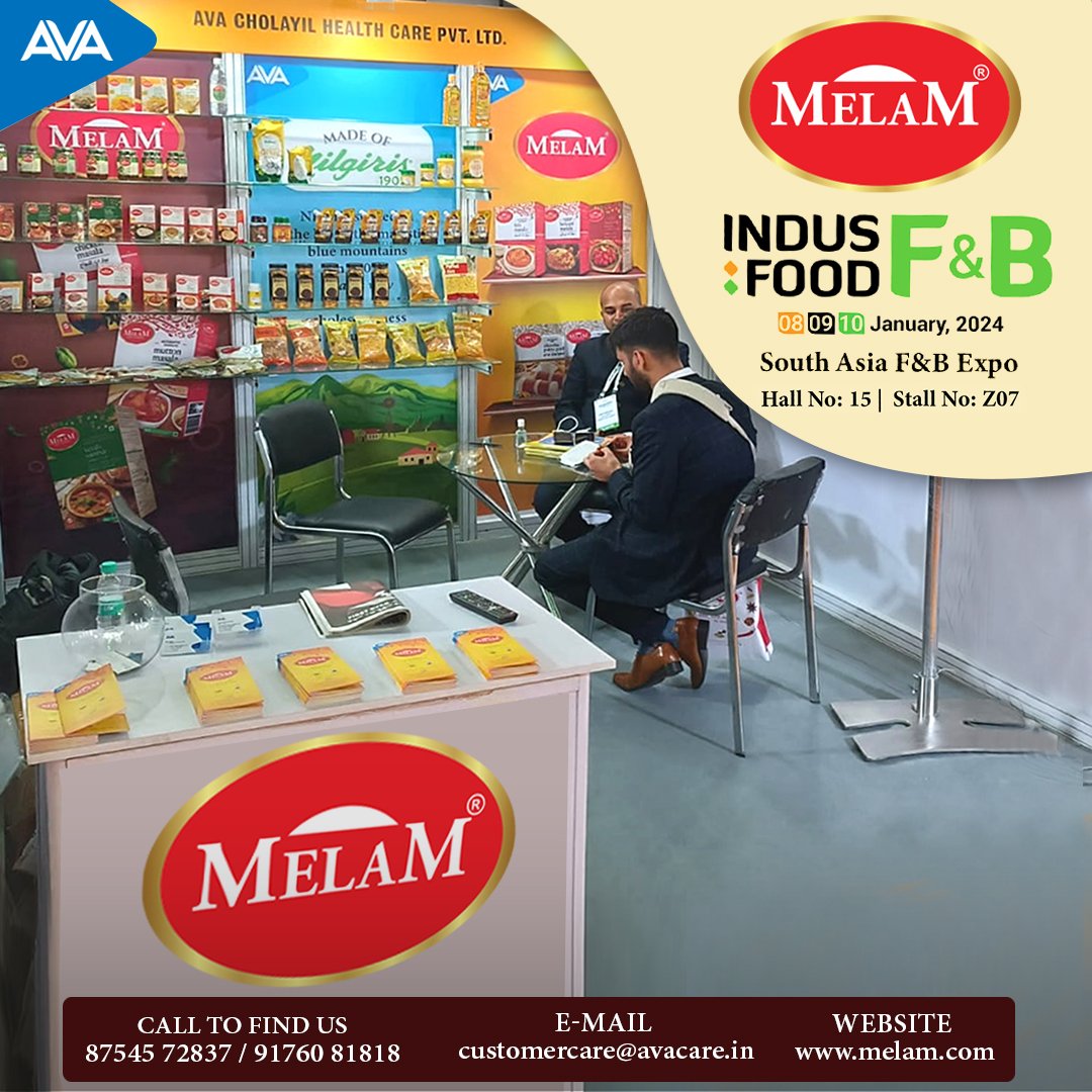 MelamFoods's tweet photo. Excitement filled the air on the inaugural day of the #Indusfood as our stall witnessed an overwhelming response. Visitors came to enjoy the richness of our products, leaving with smiles of satisfaction.
For More Information:- https://t.co/Xlsyvsa36J #MELAM https://t.co/4Dh9rUcFqE