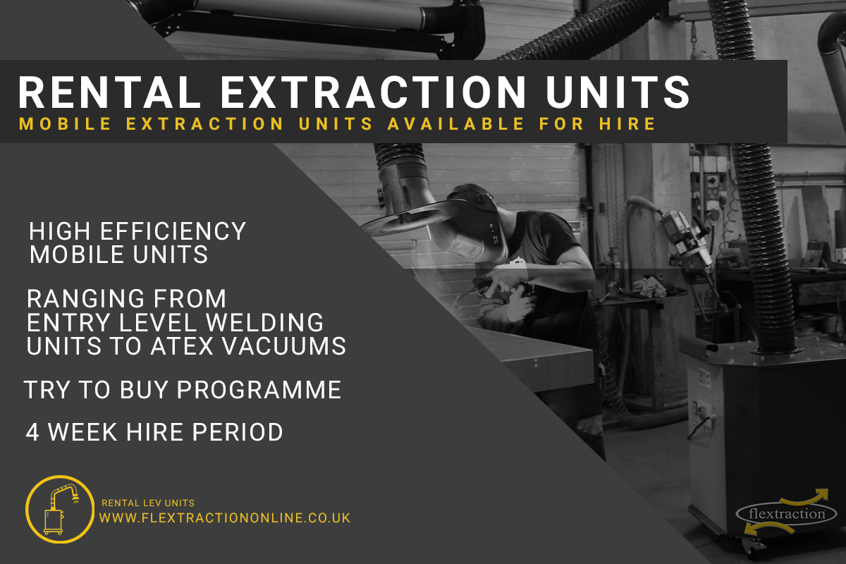 Flextraction's tweet photo. Looking for mobile extraction units to hire? Explore our range, from entry level welding to self contained extraction units. Enquire online or drop us an email sales@flextraction.co.uk ➡https://t.co/UNXrk3eZyq

#fumeextraction #dustextraction #dustcontrol #weldingindustry https://t.co/L9y4D4erdx