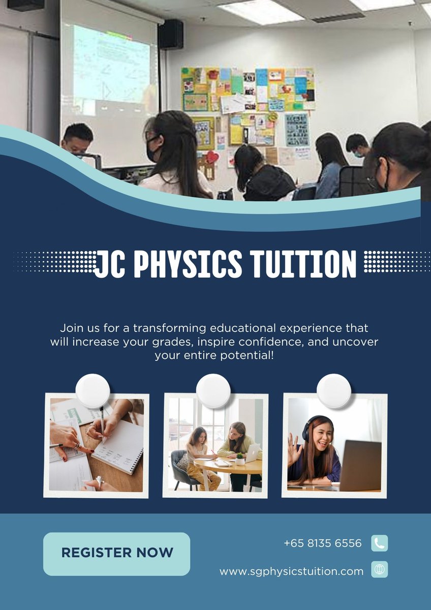 SPhysics26012's tweet image. JC Physics Tuition
Elevate your understanding of physics with JC Physics Tuition at sgphysicstuition.com, your premier destination for expert guidance in Junior College Physics. 
visit our website:- sgphysicstuition.com
#singapore #physicstuition