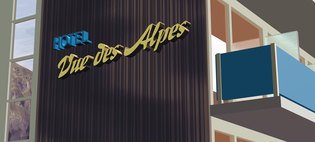 Die Sammlung 24 ist ab dem 16.1. im Obergeschoss des Aargauer Kunsthauses zu sehen. Tauchen Sie ein in eine Welt aus Bergen, Landschaften und viele der menschlichen Aktivitäten, die damit zusammenhängen. 🏔️🚠⛷️🌄

Monica Studer (*1960)
Hotel, 2000
Aargauer Kunsthaus