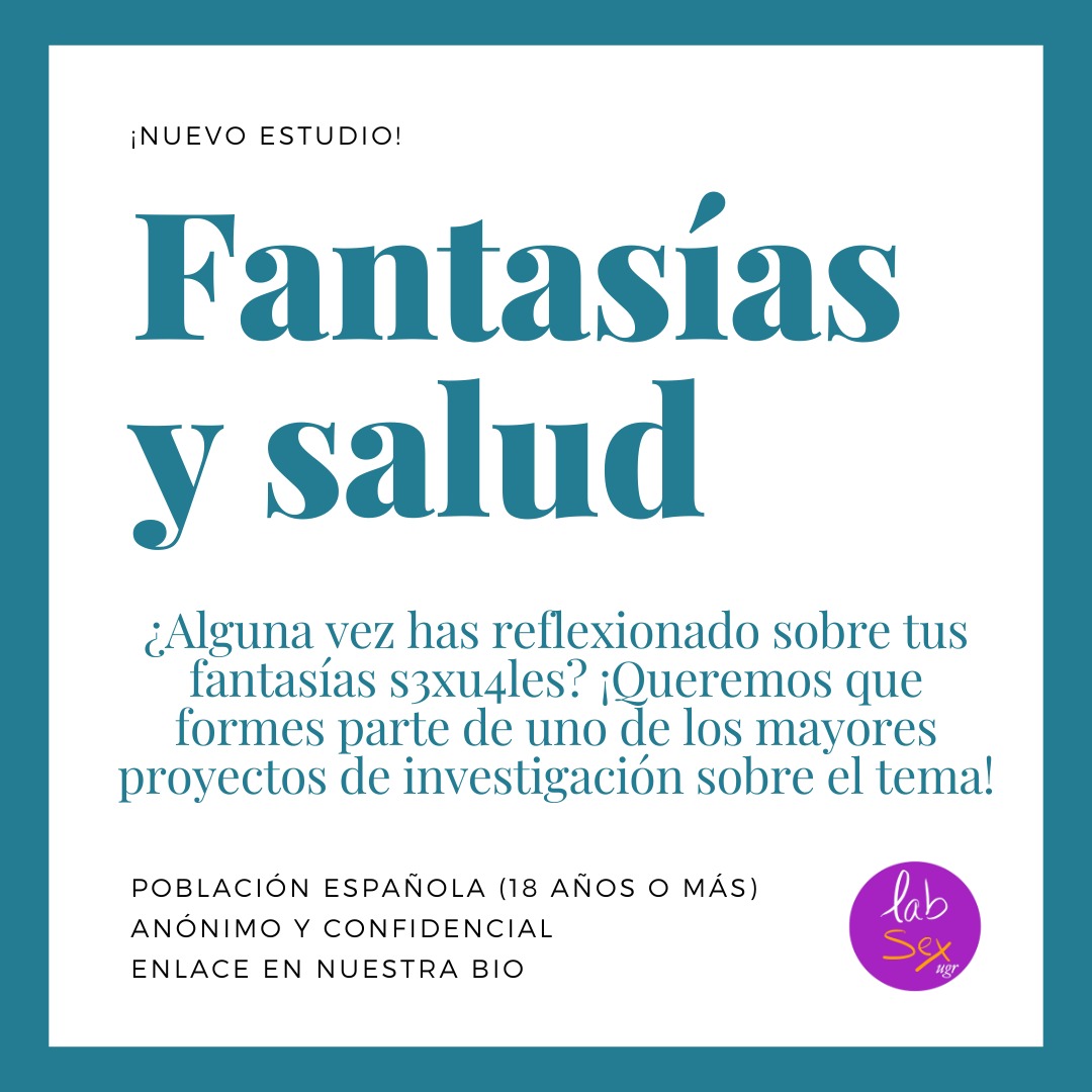 LabSex_UGR's tweet photo. 🚨🚨🚨Desde @LabSex_UGR os animamos a participar y difundir nuestro nuevo proyecto sobre fantasías y salud sexual en población adulta española.

Requiere de 15 mins y las respuestas serán totalmente ANÓNIMAS y tratadas de manera CONFIDENCIAL.

ACCESO: https://t.co/MnWnJiJcLy https://t.co/GiWgl0sWvk