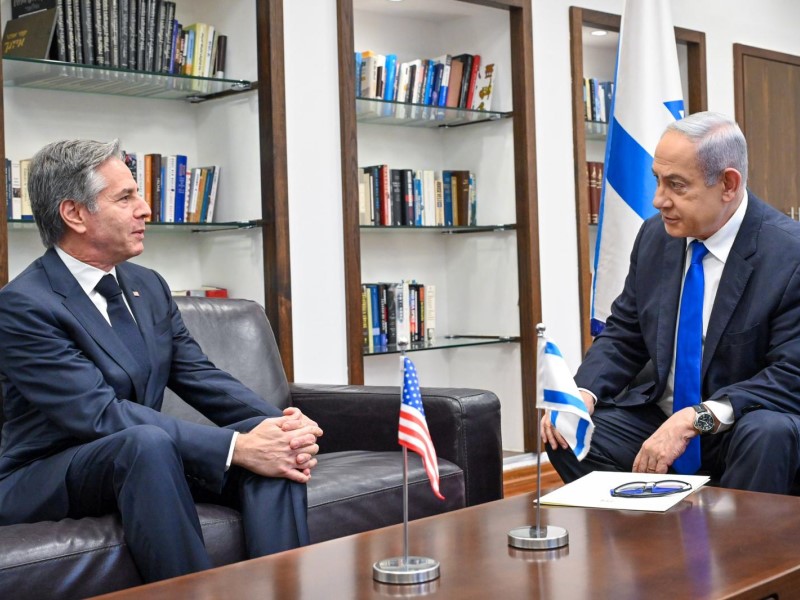 Prime Minister Benjamin Netanyahu is, today, holding a private meeting with US Secretary of State Antony Blinken, at the Kirya in Tel Aviv. An expanded meeting with members of the War Cabinet will be held afterward.
#DailyBriefing #StandWithIsrael
eutoday.net