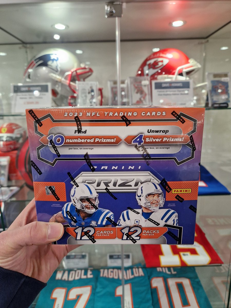 The 2023 Prizm Football Hobby Box is now available in-store and online on dacardworld.eu 🏈

#panini #upperdeck #Topps #hitparade #cardcollection #cardcollector #cardcollecting #comicbooks #tradingcards #nbatradingcards #NBA #mlb #mlbtradingcards #nfl #nfltradingcards