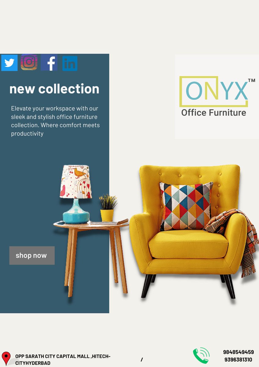 OModulars's tweet photo. Looking For the best Office furniture Look No Further now we are providing the Office Furniture Onyx furniture

For More queries contact:9848549459/9396381310
https://t.co/MSVQKRyBah

#officestyle
#FurnitureGoals
#WorkspaceUpgrade https://t.co/SylytP9kWv