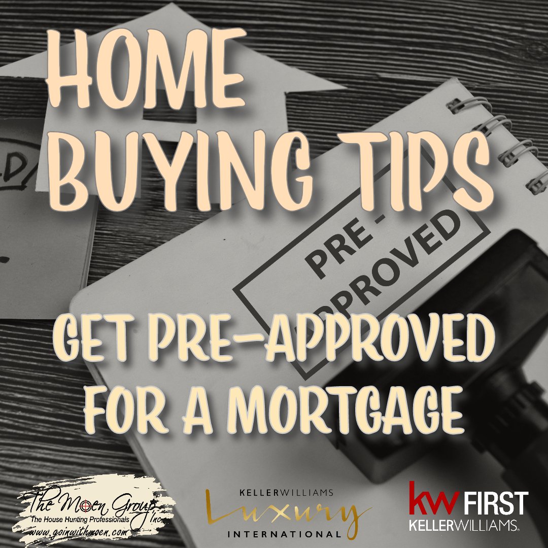Getting pre-approved for a mortgage will give you a clear idea of how much you can borrow and will make you a more attractive buyer to sellers. #homebuyingtips #midmichiganliving #midmichiganlistings #realestateexpert #kellerwilliamsfirst #buyerspecialist