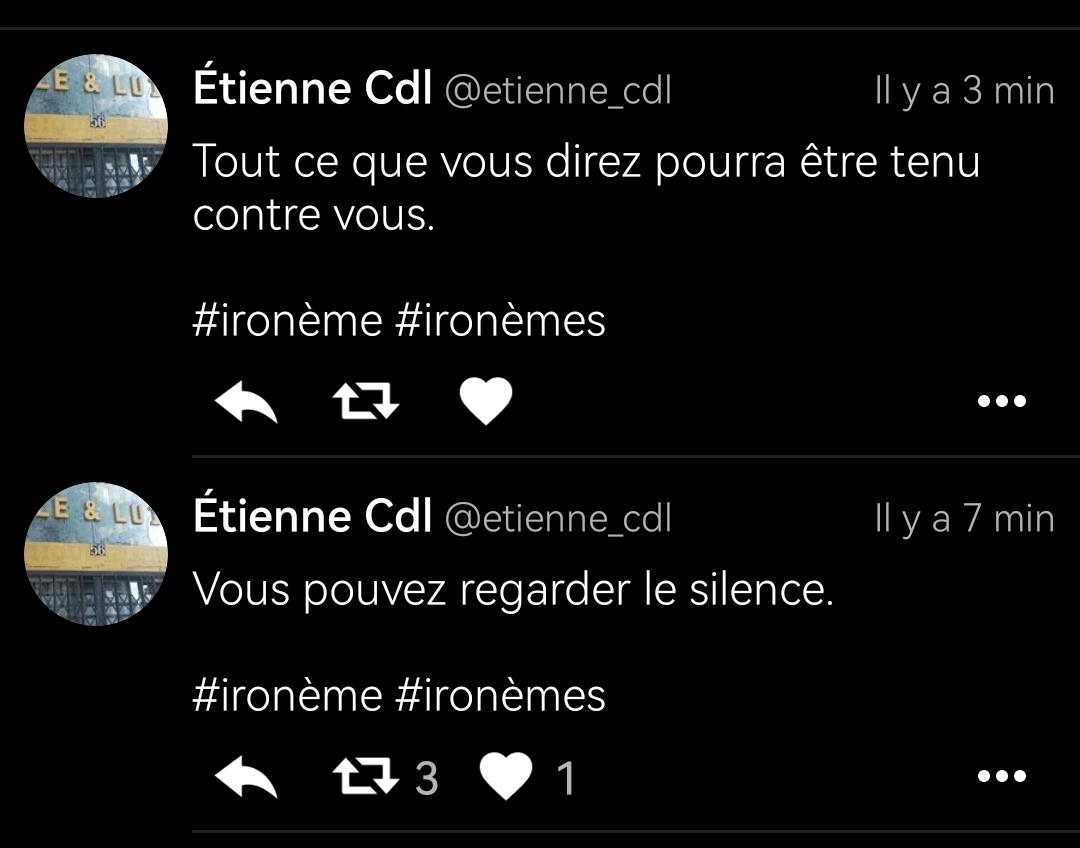 Pendant ce temps sur @etienne_cdl at framapiaf.org point org : mes #ironèmes continuent.