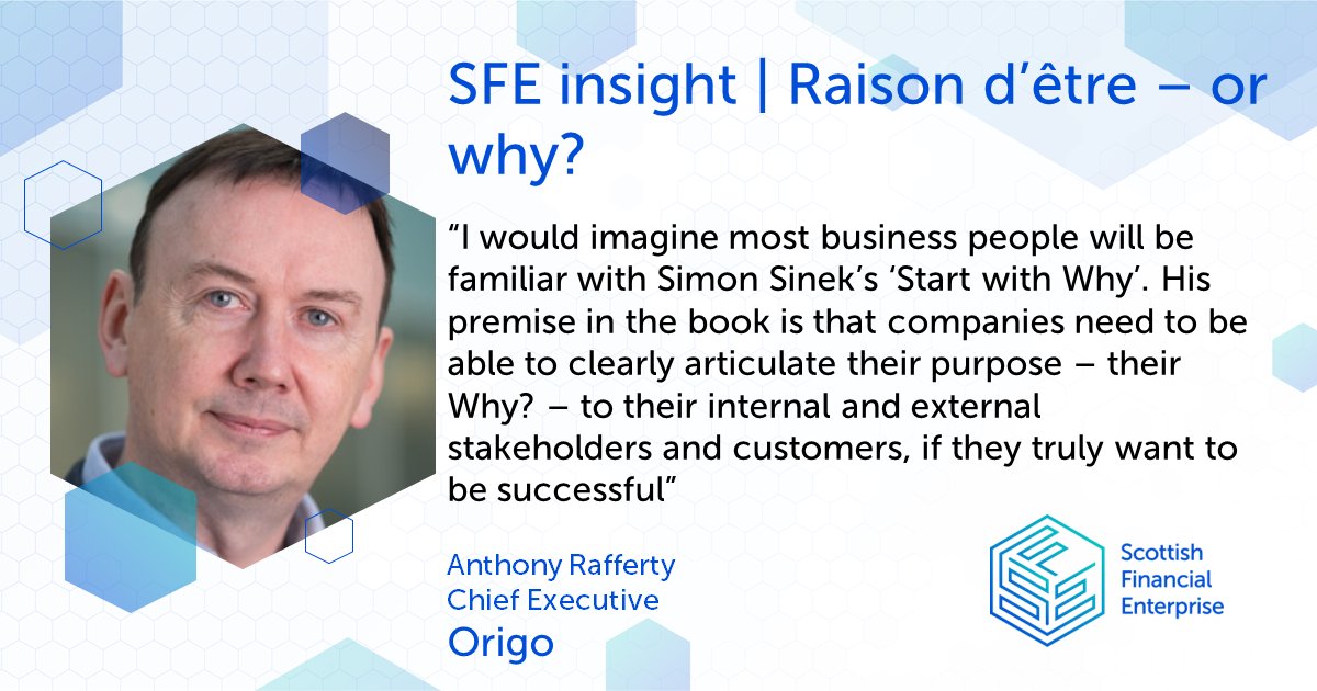 In our new insight blog, @Origo_Services CEO and SFE board member @RaffertyAnthony explores the important question of 'Why?' which every business must ask itself, discussing Origo's purpose, and highlighting the company's plans for 2024 and beyond: 
 
sfe.org.uk/news-database/…