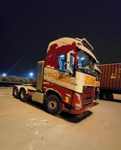 A few trucks have headed to France for work this week - lovely snowy picture thanks Nick 📷