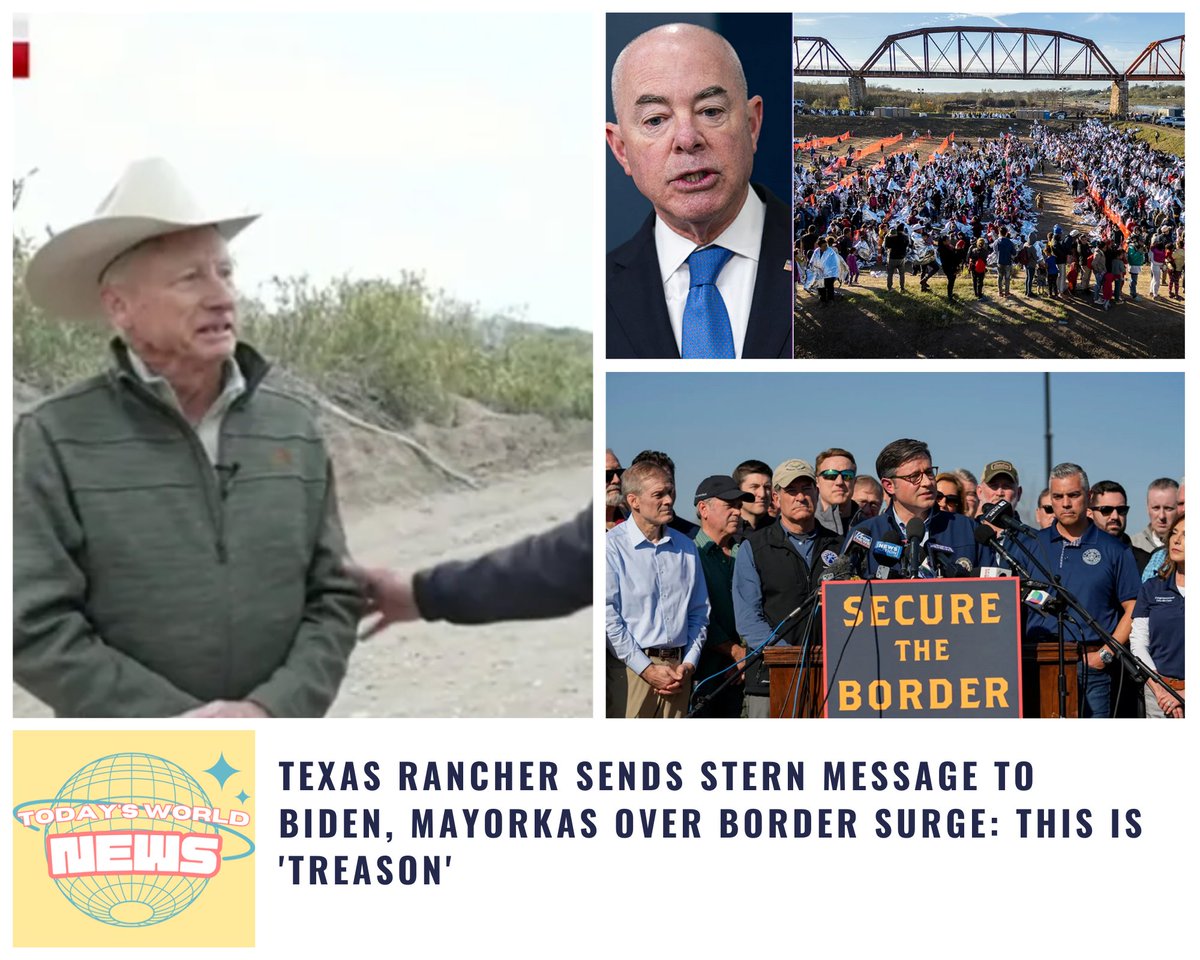 Amidst the escalating border crisis, Texas rancher Wayne King openly criticized President Biden and DHS Secretary Alejandro Mayorkas on 'Fox & Friends,' labeling them as 'traitors' for not securing the border. Reporting from Eagle Pass, Lawrence Jones captured King's frustration,
