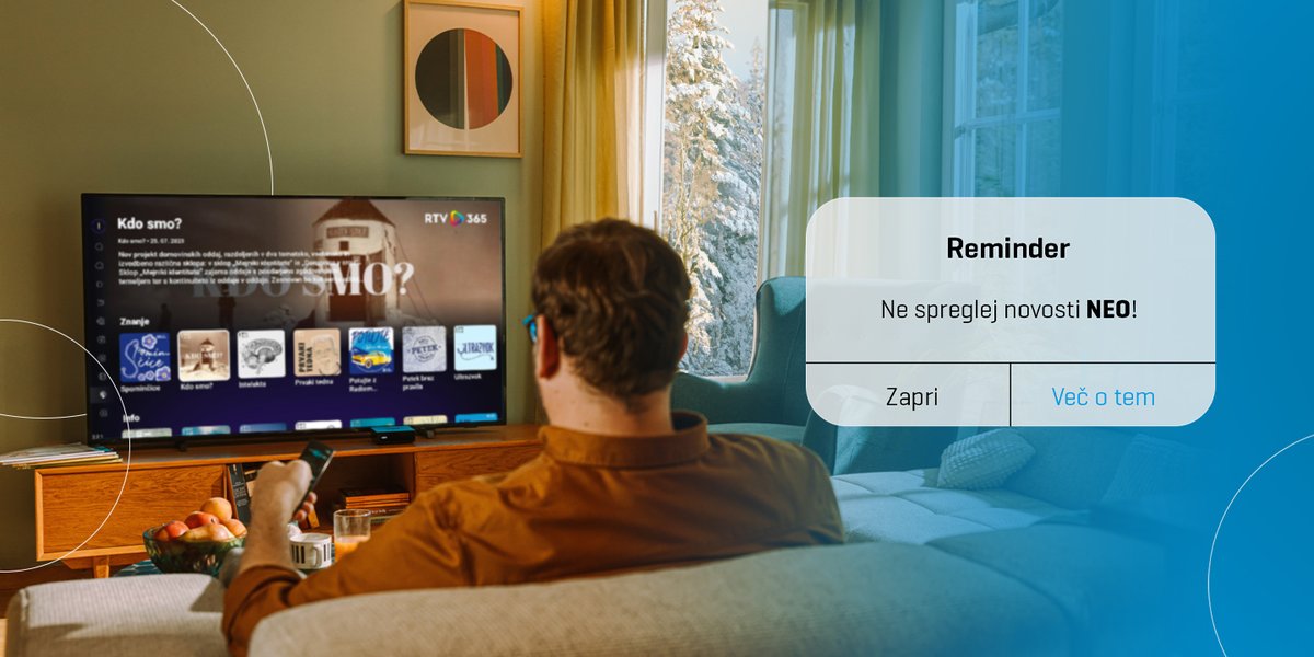 🚨 Ne zamudi priložnosti 🚨 👉 𝐎𝐝𝐤𝐫𝐢𝐣 𝐧𝐨𝐯𝐨𝐬𝐭 na platformi 𝐍𝐄𝐎 🤩📺

➡️ ts.si/nova-aplikacija

#Tehnik #TelekomSlovenije #NEO #novost #RTV365