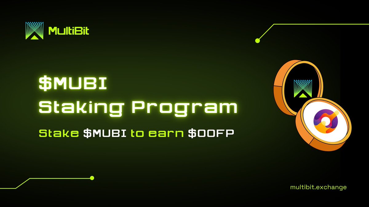 Multibit_Fridge's tweet photo. 🌁 $MUBI staking program announcement

🔸@Oofp_Vault has allocated 1% FDV $OOFP to reward and empower $MUBI holders through staking $MUBI 

🔸CA: 0xd2960d83c53085b5631f4d0be4916806e40ef1f3 https://t.co/FEsRjnS0ye