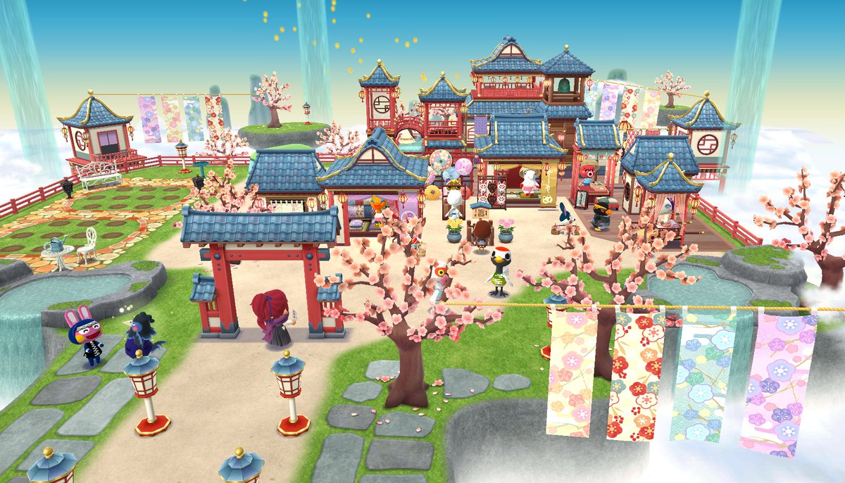 Pocket_Camp's tweet photo. This whimsical city is lively and bright! https://t.co/bLMY1mJ0qn