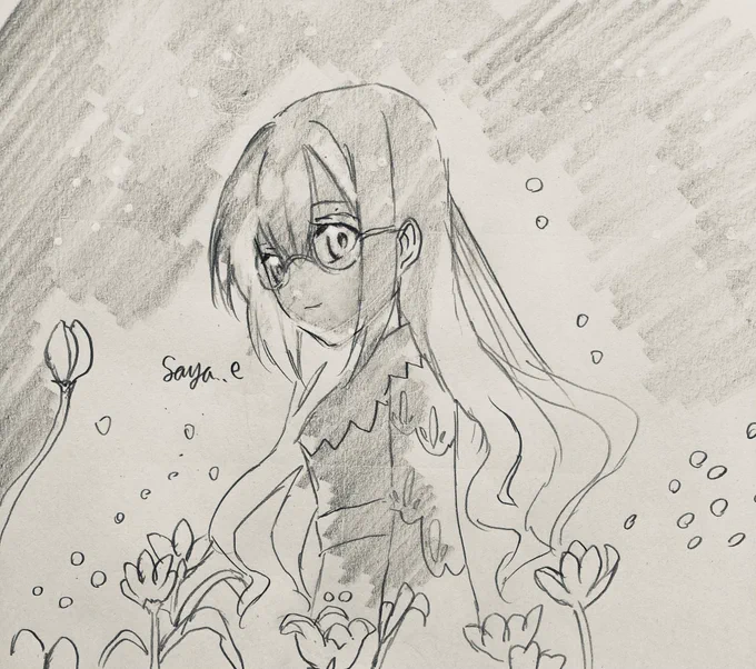 【創作】魔女の薬局
光る花畑に佇む魔女の少女
「陽だまりのチューリップ畑、薬草として育ててるの」

#新年早々の創作クラスタフォロー祭
#冬の創作クラスタフォロー祭 
#創作 
#オリジナル 