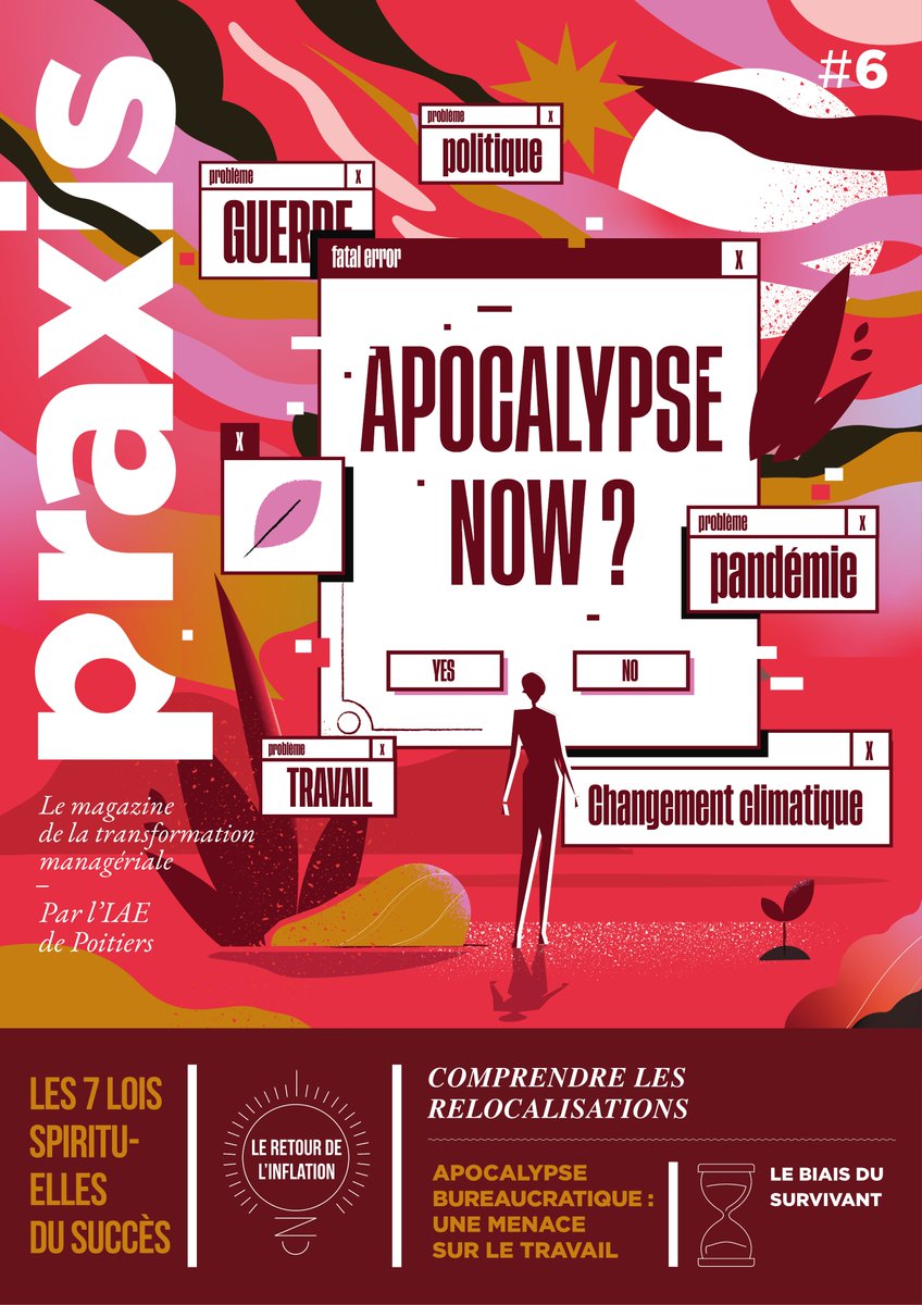 IAEPoitiers's tweet photo. Il était annoncé il y a un mois : le voici arrivé dans nos locaux ! 𝗣𝗿𝗮𝘅𝗶𝘀, 6e opus : Apocalpyse Now ?

🔸 Semaine de 4 jours
🔹 Relocalisation
🔸 Logistique urbaine
🔹 Intelligence artificielle [...]

Pour recevoir gratuitement un exemplaire : https://t.co/xI3gedBj11 https://t.co/sv0sHOybKT