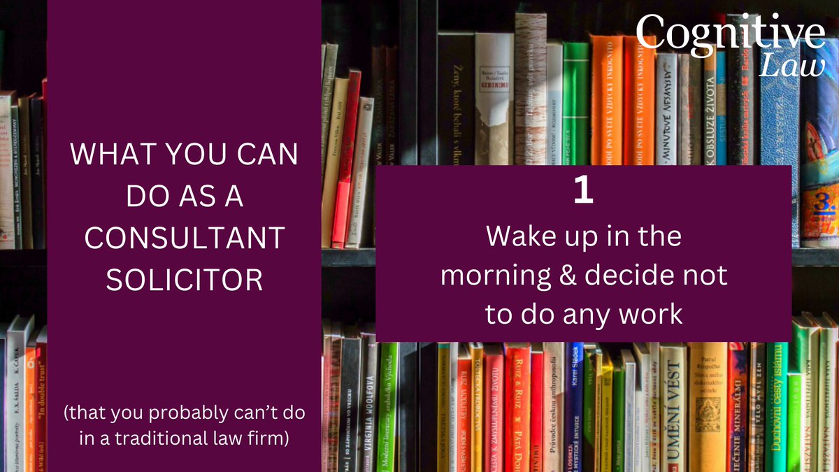 What you can do as a consultant solicitor 🤩

A consultant solicitor at Cognitive Law is not committed to working on any particular day or at any given time. You literally work when you want in order to achieve your financial goal.

#consultantsolicitors #recruitingsolicitors