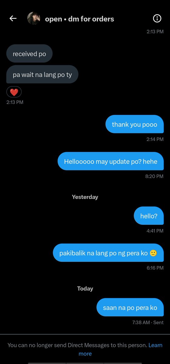 JAEYUNDlARY's tweet photo. oh naur binlock ako ni @ethanprem__ @ethanprems2 HAHAHHAHA balik mo pera ko putangina mo https://t.co/OMybGQ1Nei