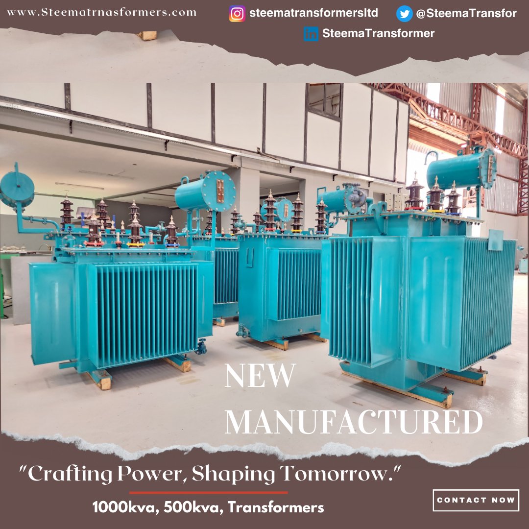 SteemaTransfor's tweet photo. New Manufactured Transformer 1000kva 1PCS and 500kva 4PCS
#steema #steematransformer #uganda #electricalservices #umeme #uedcl #uegcl #transformer #lineconstruction #distributiontransformer #powerlines #powerpanel #lineconstruction #UmemeAtservice https://t.co/NNrpoTPY2A