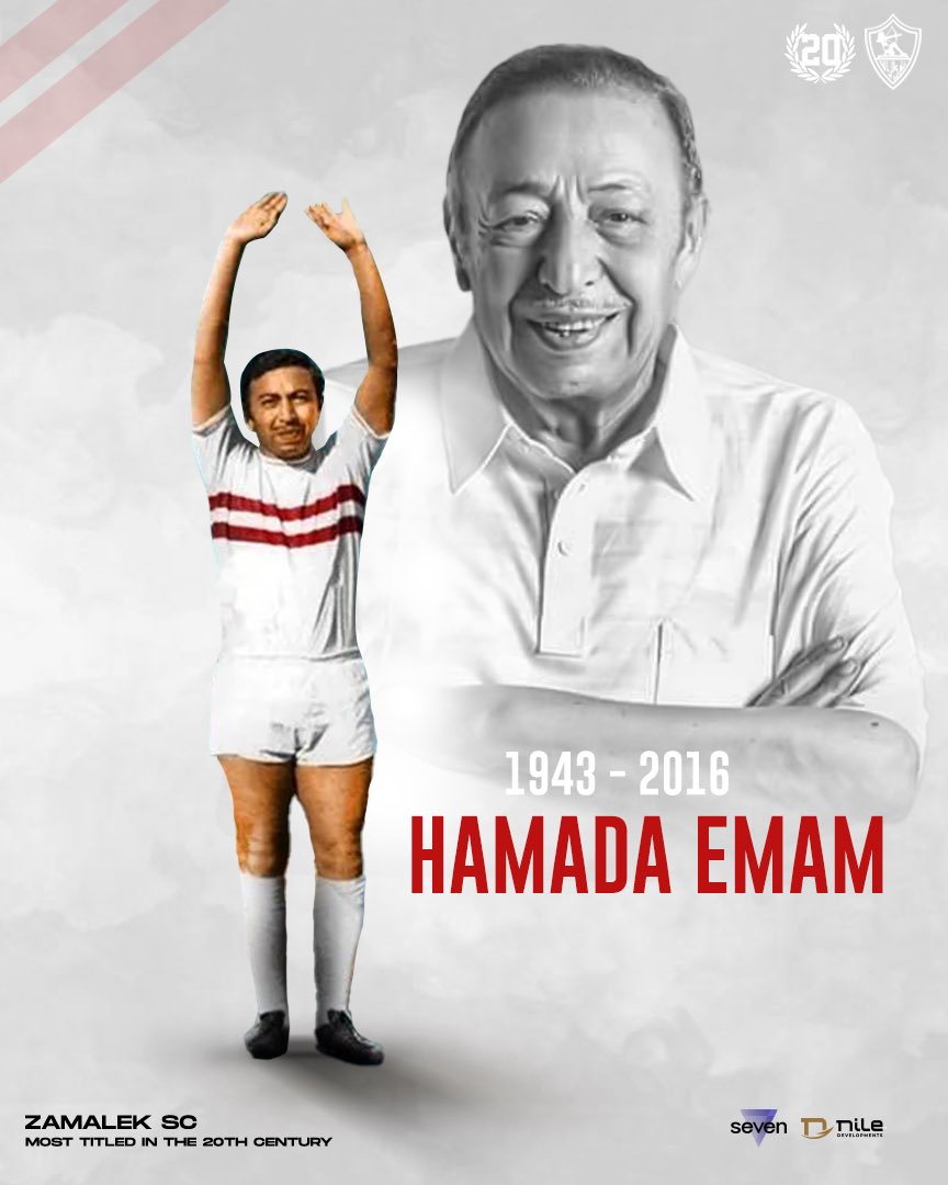 ZSCOfficial's tweet photo. اليوم في ذكرى وفاة واحد من أهم أساطير نادي الزمالك الكابتن حمادة إمام، لا يسعنا إلا أن نتذكر كل إرثه التاريخي معنا فالتاريخ خلق بالأساس ليخلد أمثاله 🙏

رحمة الله على حمادة إمام 🤲 https://t.co/U3uilymZYi