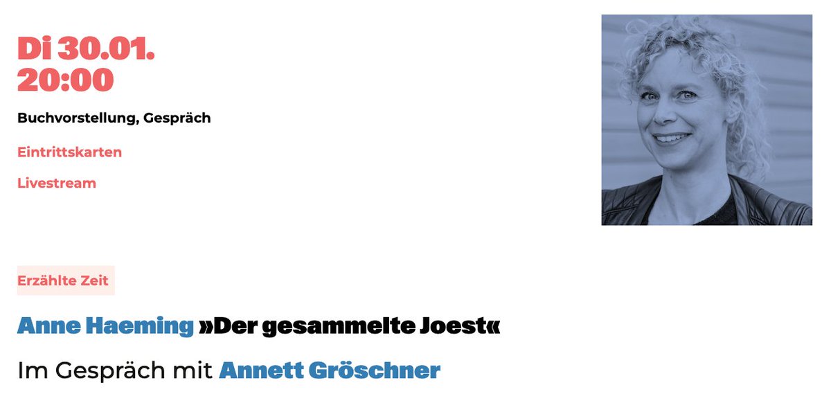 ✨ Am Di, 30.1., 20 Uhr in Berlin: Mit @anngros im Gespräch über meine #WilhelmJoest-Biographie – Teil ihrer großartigen Reihe 'Erzählte Zeit' im @lfbrecht-Haus. → lfbrecht.de/event/anne-hae… @matthesundseitz @rjmkoeln #dergesammeltejoest