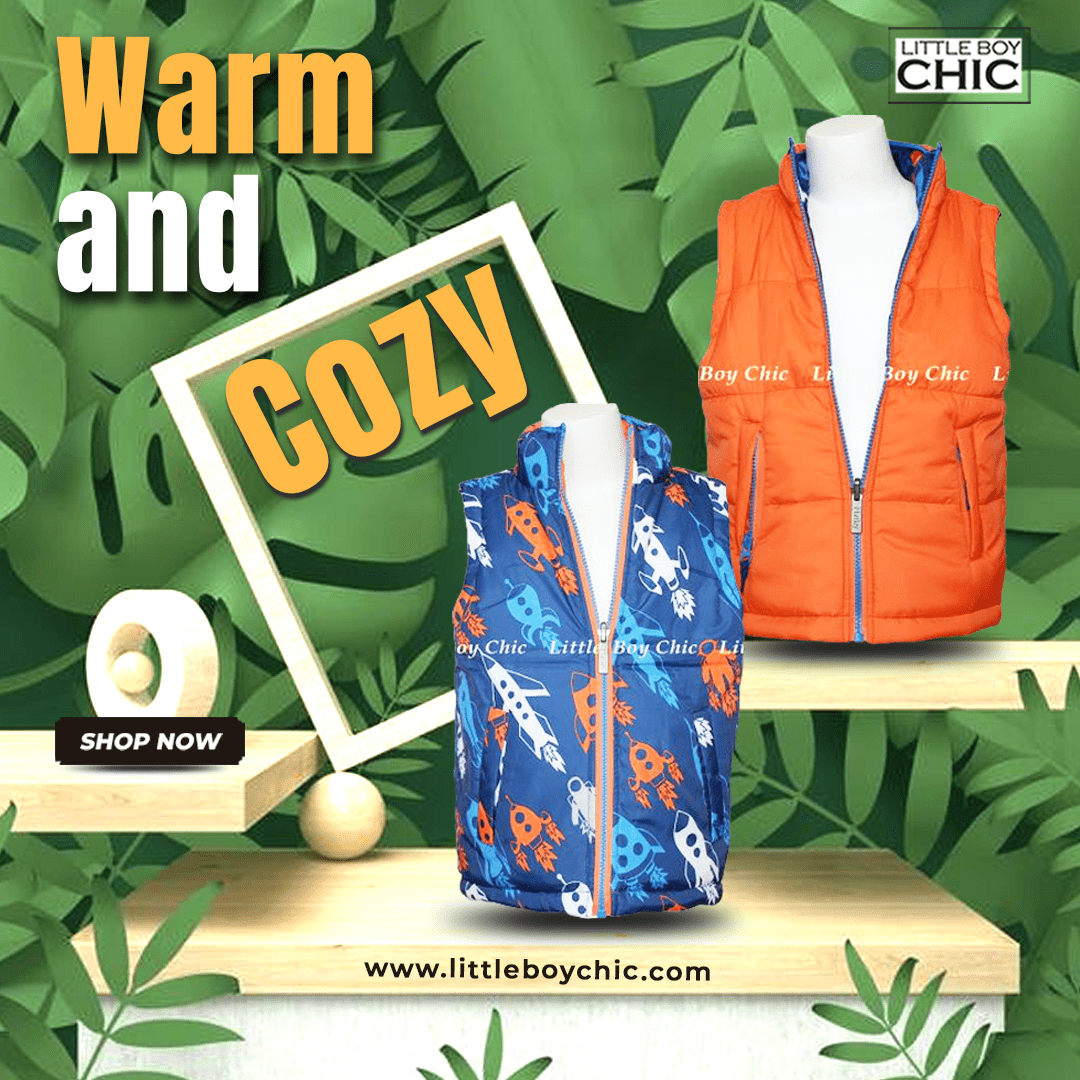 littleboyschic's tweet photo. Double the style, double the fun! Our Retro Rockets Reversible Gilet is the perfect addition to your little boy's winter wardrobe. Shop : https://t.co/NYIa8djx42
.
.
.
.
.
#kidsfashion #boysstyle #retrorockets #reversiblegilet #littleboychic https://t.co/zFKuYw54qj