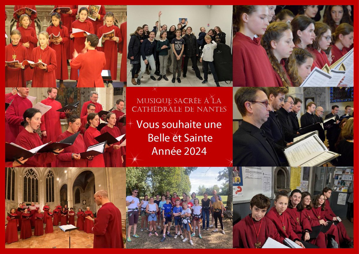 Toute l’équipe de Musique Sacrée à la Cathédrale de Nantes vous souhaite une belle et sainte année 2024 ! 

#Nantes #BonneAnnee2024 #musique