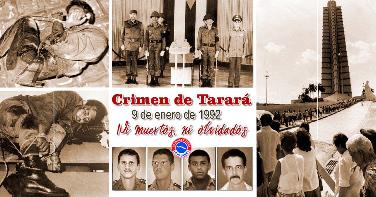 Asesinar a hombres desarmados y amarrados es, sencillamente, monstruoso. 

El crímen de Tarará nunca será olvidado, la contrarrevolución alentada por USA mostró su verdadero rostro. 

“El que a hierro mata a hierro muere”.
#TenemosMemoria