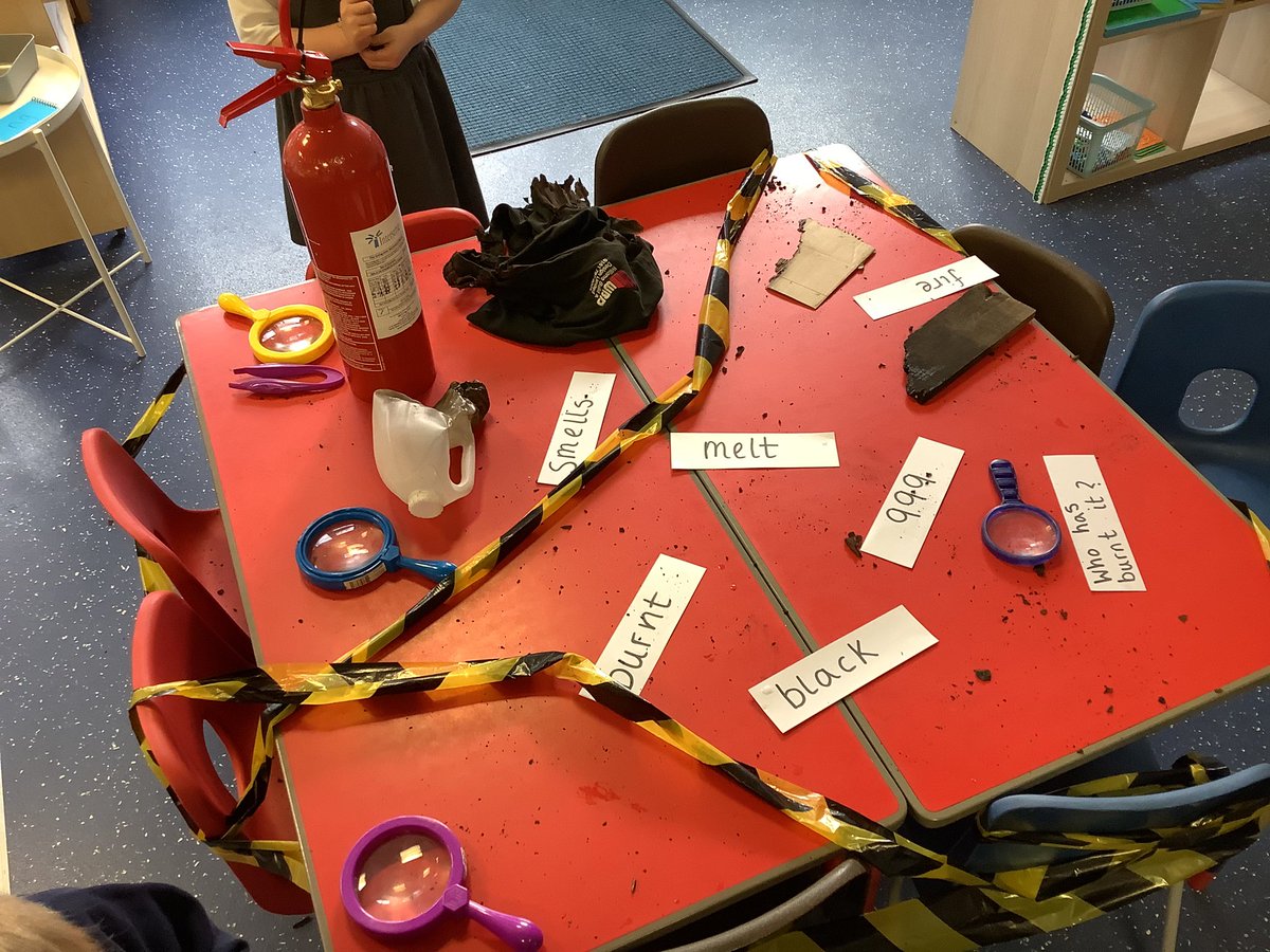 Balladenprimary's tweet photo. Reception class loved the WOW lesson for our new book ‘ No Dragons for Tea’. They came to school to see lots of items that had been burnt! What could have done this? Who could have done this? What happened? All will be revealed! 😂🐲 https://t.co/z2eAhWXhlo