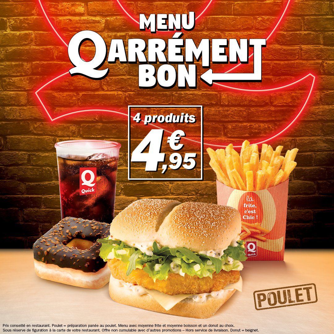 Dealabs's tweet photo. Y'a AUCUN débat, Quick FOUDROIE McDo 

Menu burger + frites + boisson + dessert
= 4,95€ 👇 
➡️ https://t.co/u1RkToI7bC ⬅️ https://t.co/bgffLZ7jH0