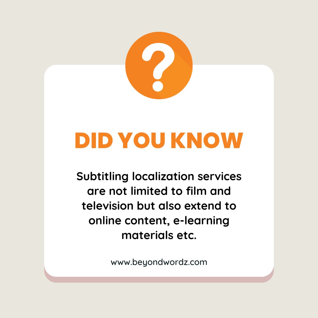 WordzBeyond's tweet photo. #Subtitling #localization #localizationservices #subtitlinglocalization #localizationagency #translationservices #beyondwordz https://t.co/DUKUdLXvNe