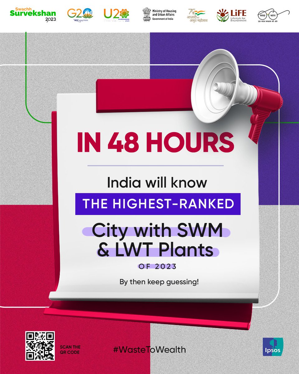 Is your city eligible for this? Tell us in the comments. @SwachhBharatGov @MoHUA_India @IpsosInIndia