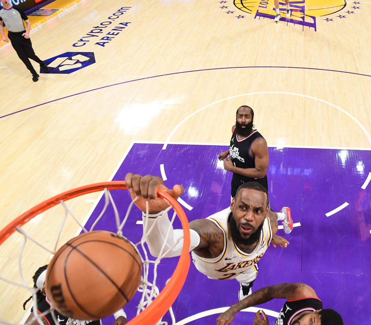 James harden cheap dunk