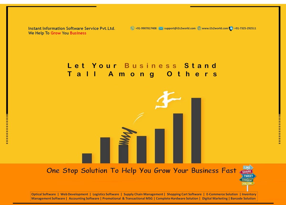 instant_pvt's tweet photo. Let Your Business Stand Tall Among Others
#Optical_software
#Opticalsoftware
#i2s2
#Optocare
#Instant_Information
#9907817408
#AaharStore
#ECommerce
#Digital_Marketing
#Web_Development
#ERP
#ITSolutionExperts
#webdesign
#websitedesign
#webdevelopment

https://t.co/3jKYRs2wWK https://t.co/jHDycwDDKG