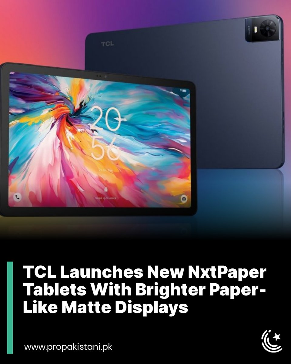 ProPakistaniPK's tweet image. These tablets are designed for reading in mind, with special polarized displays that reduce eye strain. They will launch in summer this year.

Read More: propakistani.pk/2024/01/09/tcl…

#TCL #TCLNxtPaper #MatteDisplay #ReadingTablet #AndroidTablet