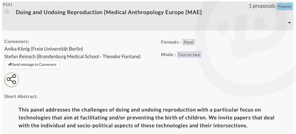 MAE/MAYS (@medanteurope) on Twitter photo Another panel discusses
P141 „Doing and undoing reproduction“, organized by <a href="/KonigAnika/">Anika König @anikakoenig.bsky.social</a> and Stefan Reinsch
Full abstract and proposal of papers:
nomadit.co.uk/conference/eas…
#EASA2024 Another panel discusses
P141 „Doing and undoing reproduction“, organized by <a href="/KonigAnika/">Anika König @anikakoenig.bsky.social</a> and Stefan Reinsch
Full abstract and proposal of papers:
nomadit.co.uk/conference/eas…
#EASA2024