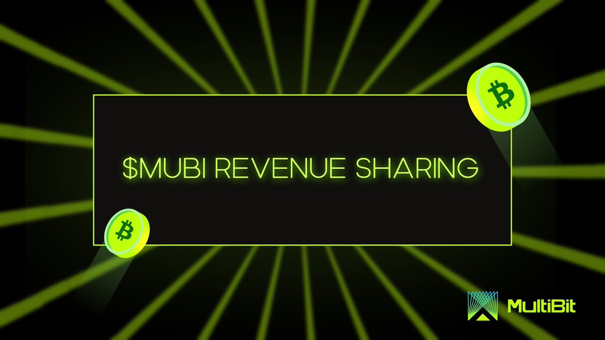 Multibit_Fridge's tweet photo. $MUBI Revenue Share For Holders 💸

To qualify, keep any quantity of $MUBI in one mainnet wallet.

✅ 250 ETH successfully distributed to the blockchain.

👇 For details on claiming yours, refer to the following tweet below #MUBI #MultiBit https://t.co/Qyz0Xm5Gm6