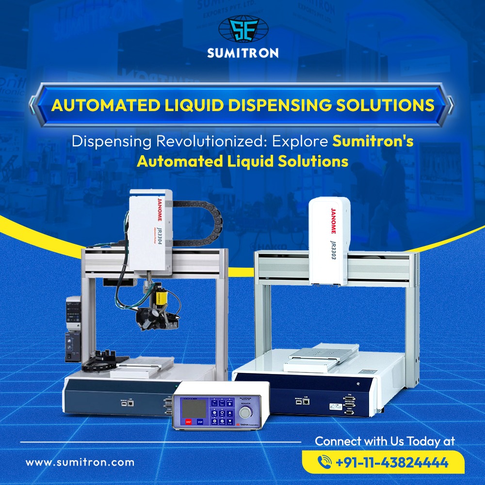 Sumitron_'s tweet image. Enhance precision in applying adhesives, sealants, or coatings with Sumitron&apos;s Automated Liquid Dispensing Solutions—robots, machines, and accessories tailored for efficiency and quality.
Call us at +91-11-43824444
Website:Sumitron.com

#sumitron #DispensingSolutions