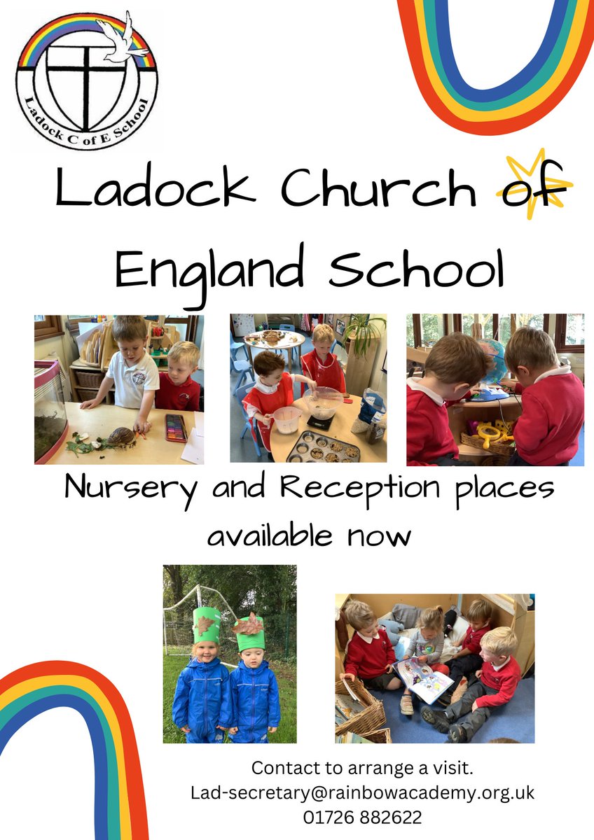 LadockCofE's tweet photo. Did you know the deadline for school applications is Sunday 15th January? Apply for your child's school place to start school with us in September online through the Cornwall Council website. https://t.co/lHpQ0bsL2m