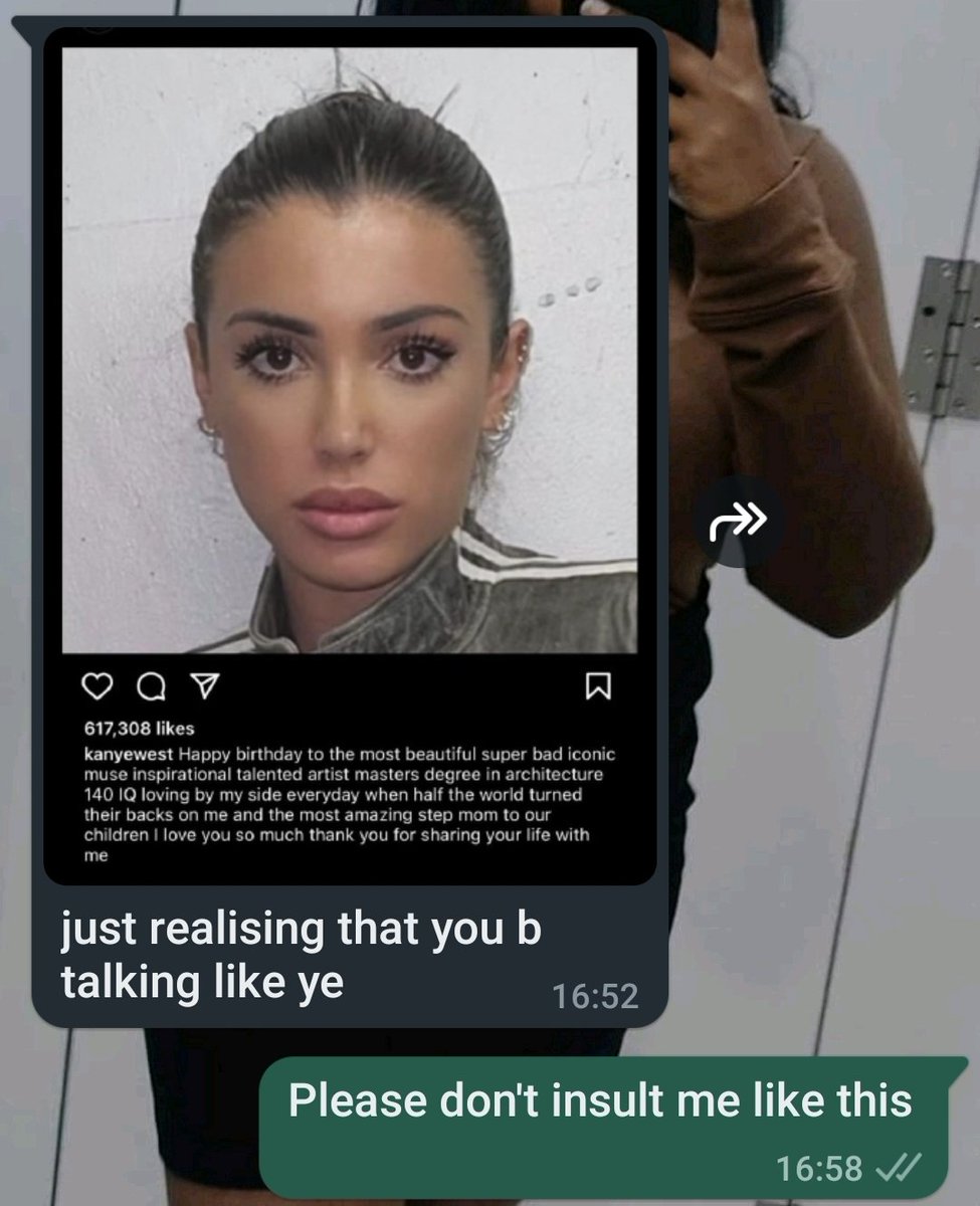 CytronBanders's tweet photo. My girlfriend compared me to Kanye. Day ruined :/ https://t.co/ghmA7DjkDB