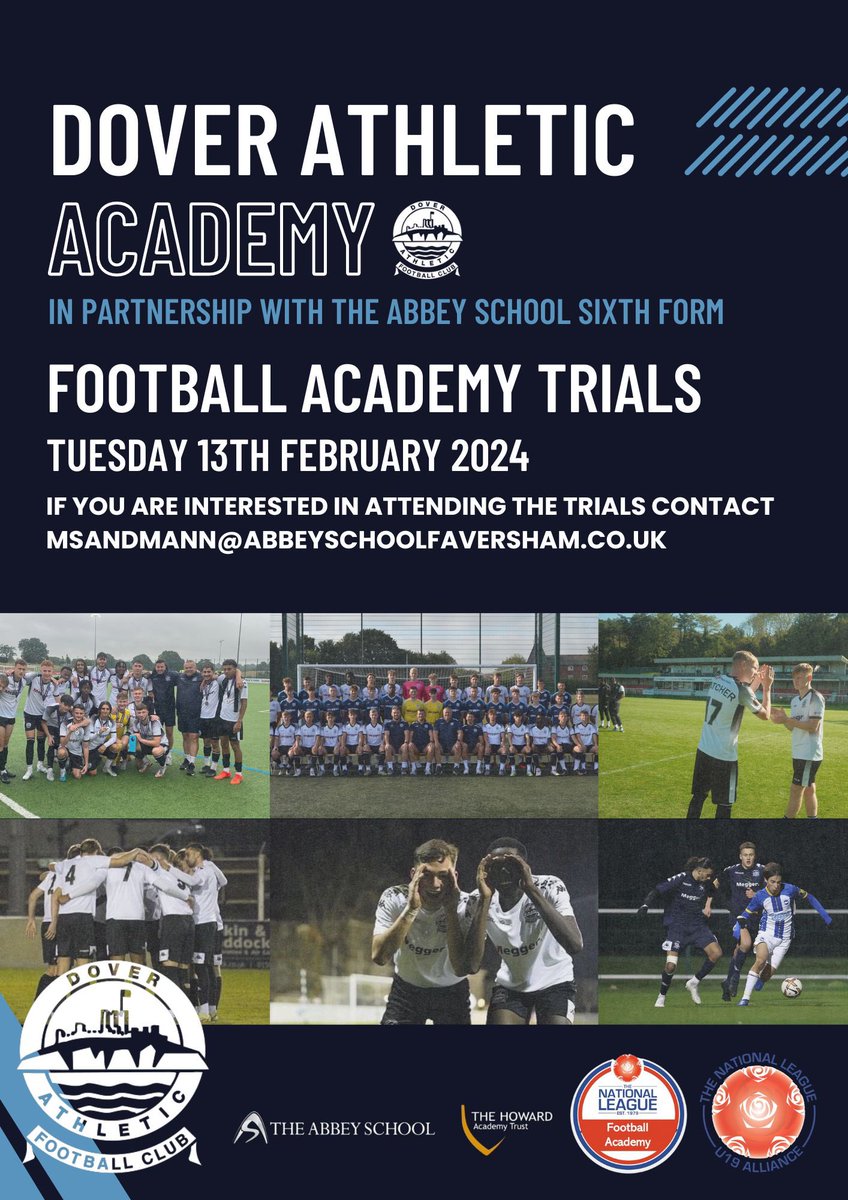 DAFC Academy (@doverfcacademy) on Twitter photo ⚽️ Do you want to Join Dover Athletic Academy?
⚽️ Check out our latest promotional video! This includes full details about what you can expect at our Academy
youtu.be/SE0GDhw8Se0
<a href="/DoverAthletic/">Dover Athletic FC</a> 🤝 <a href="/TheAbbeyTHAT/">The Abbey School</a> ⚽️ Do you want to Join Dover Athletic Academy?
⚽️ Check out our latest promotional video! This includes full details about what you can expect at our Academy
youtu.be/SE0GDhw8Se0
<a href="/DoverAthletic/">Dover Athletic FC</a> 🤝 <a href="/TheAbbeyTHAT/">The Abbey School</a>
