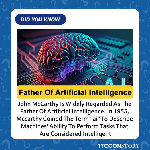 TycoonStoryCo's tweet photo. #DidYouKnow
#JohnMcCarthy #pioneer #trailblazers #AIRevolution #intelligence #acknowledged #machines #timesharing #advicetaker #AIExploration #TechVisionary https://t.co/q6L1p3G7U6