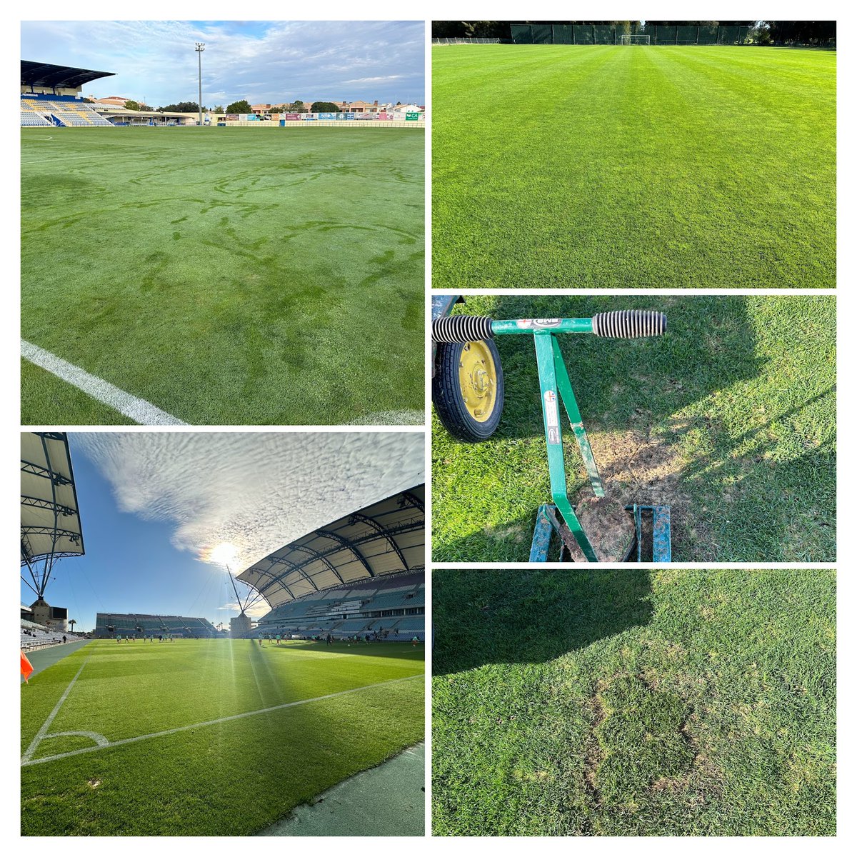Great start to the new year. 
Helping out on pitches across the Algarve region of Portugal. 
From reports to advising to repairing. 
Plenty of teams coming for winter training camps, good to be part of it.