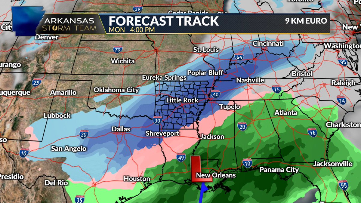 joel_off_air's tweet image. I sometimes shy away from showing models beyond 7 days out... I know it can be beneficial to have the extra heads up. But I also know that snow is a touchy subject, so I don't wanna disappoint.

That said, next Monday is now in the 7-day and the Euro is doubling down. At one…