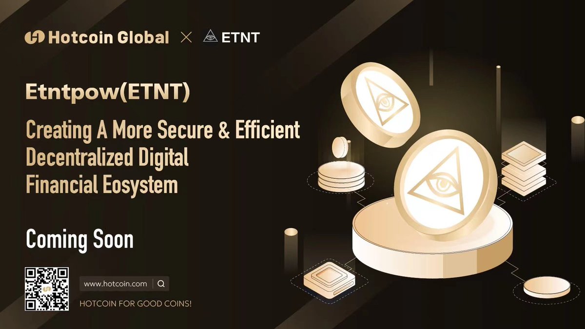 yyds123888's tweet photo. Hotcoin即将上线ETNT/USDT交易，@etntpow是基于以太坊的Pow共识机制开发， $ETNT 作为以太坊的分叉币，保留了以太坊的核心原则:去中心化、透明性和安全性，引入先进的挖矿算法，更高效公正的挖矿机制，使显卡设备持续Pow挖矿，推动eth生态优化，为全球挖矿社区提供机会。

🎁抽500个ETNT x5人分
关注：@etntpow
点赞，评论，转发
Tg:https://t.co/ECl4fUJ8JG