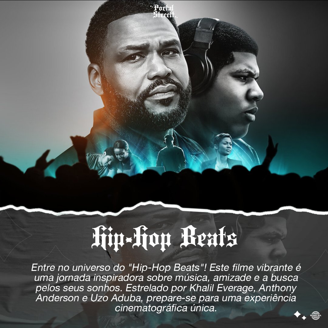 PortalStreett's tweet photo. A trama gira em torno de August Monroe (Khalil Everage), um talentoso jovem produtor de música que, após uma tragédia, se afasta da cena musical. Ao cruzar caminhos com um aspirante a rapper, a dupla embarca em uma jornada de autodescoberta e ressurgimento artístico. https://t.co/HqBKewLt3c