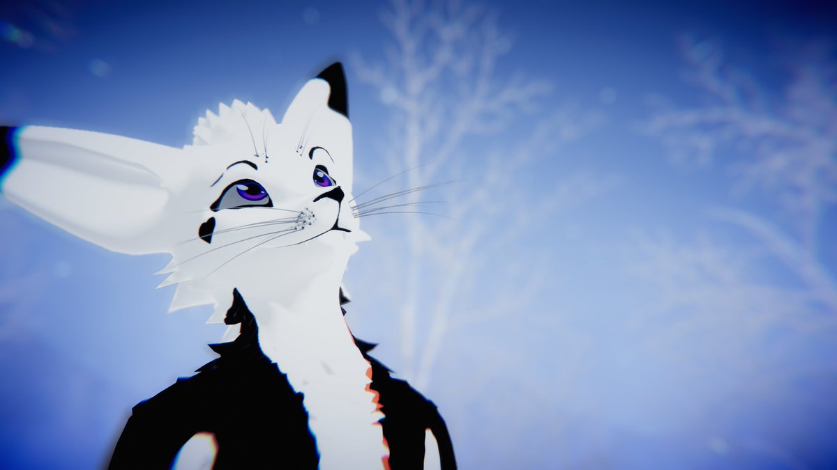 It's snowing! Joy! 😇 #furry #furryfandom