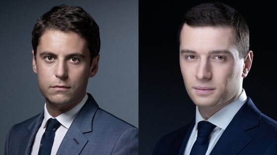 GrandserreSylv1's tweet photo. Attal comme réponse à la montée de Bardella ? L'un et l'autre sont passés directement des études- ce qui a été rapide pour le leader du RN - à l'ascension dans les appareils politiques. Deux baudruches médiatiques gonflées de prétention et loin du quotidien des Français. https://t.co/pjDywGUhMI