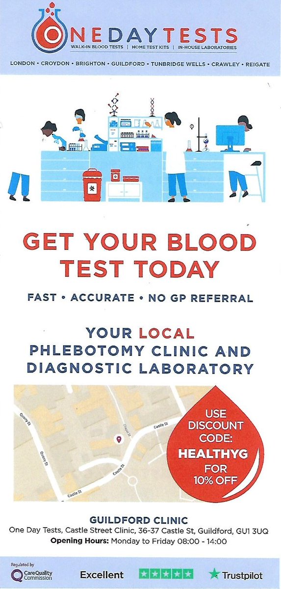 CastleStreetCl's tweet photo. #cholesterol #diabetes #fertility #allergies #shyroid #prostate #psatest #liver #kidney #feelingtired #bodymot #pregnancy #alcoholcdt #bloodtests https://t.co/ncd5bzMW5C