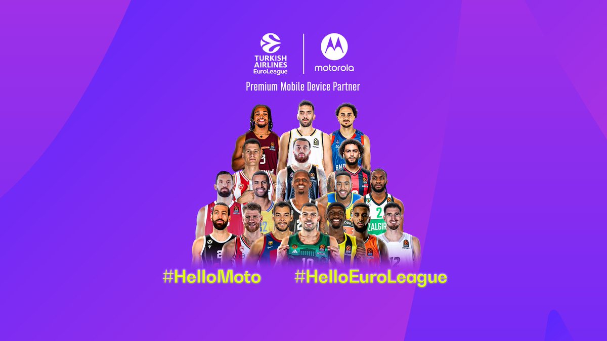 MotorolaITA's tweet photo. Siamo felici di annunciare la nostra nuova partnership con @EuroLeague! 🏀 Ci aspettano incredibili emozioni anche nel mondo del basket, che non vediamo l'ora di condividere con voi. Pronti?
#HelloMoto #HelloEuroLeague #motorola #EuroLeague https://t.co/dtpdX6b7lh